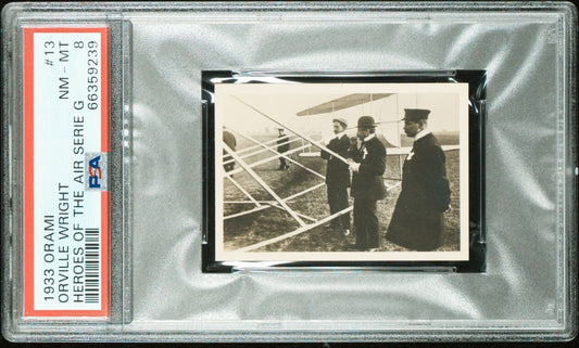 1933 Orami "Heroes of the Air" SERIE G Orville Wright #13 (PSA 8 NM/MT)0