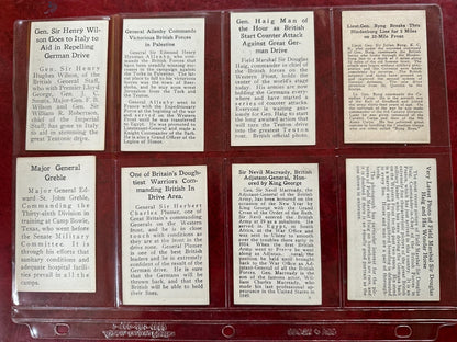 W641 LEADING GENERALS of the ALLIED ARMIES Complete Set (40) w/ Pershing8