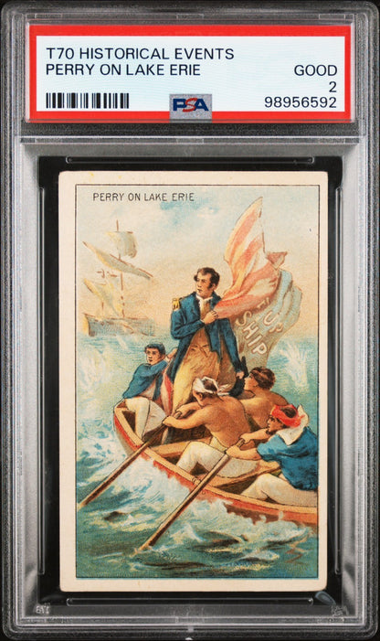 1911 Hoffman House T70 Historical Events (PSA 2 G) Perry On Lake Erire0