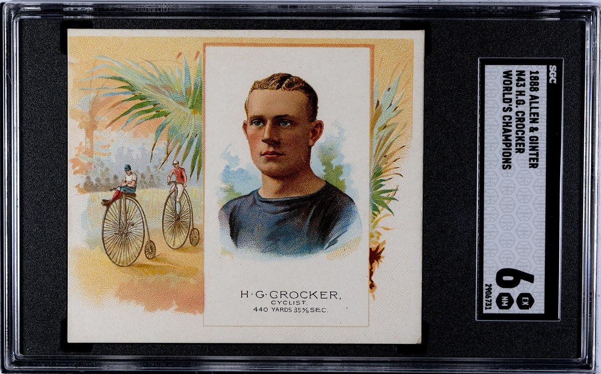 Set of (8) 1888 N43 Allen & Ginter World Champions CYCLISTS (SGC GRADED) 4.6251