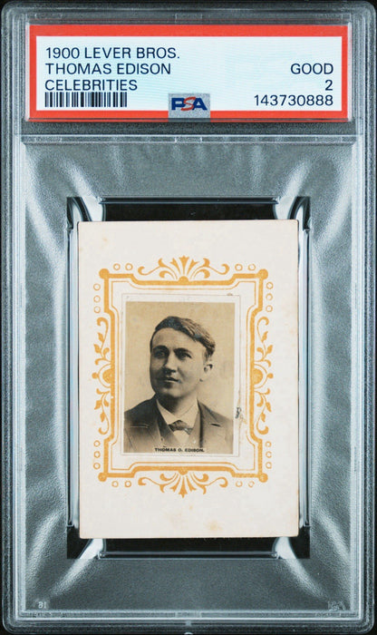1900 Lever Bros. Celebrities Portraits (PSA 2 GD) Thomas Edison0
