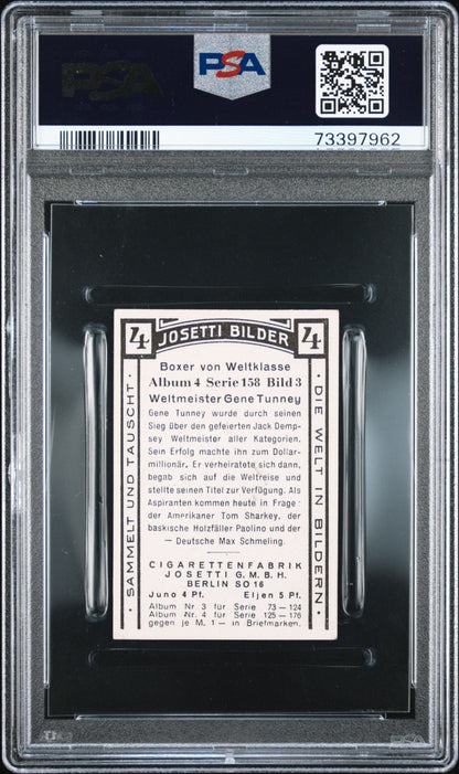 1929 Josetti Welt In Bildern (PSA 7 NM) #3 Gene Tunney1