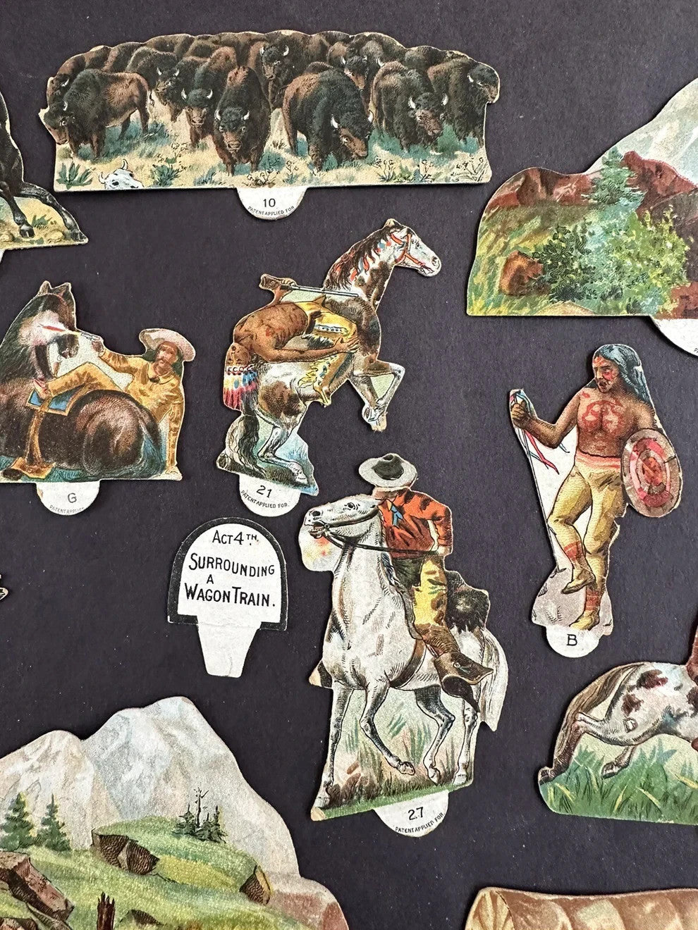1880s N143 Honest Tobacco Buffalo Bill Wild West Show (Lot 18 Pcs.) Premiums1