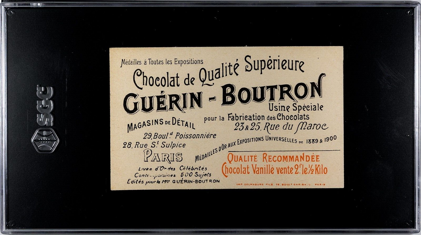 1919 Guerin Boutron Chocolates #55 US President WILLIAM McKINLEY Card (SGC 5 EX)1