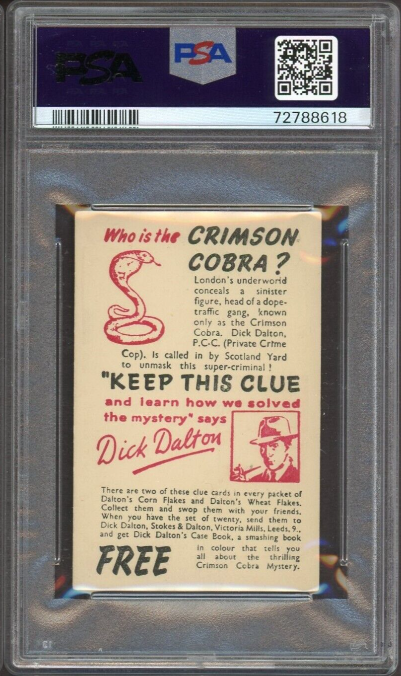 1950 Stokes & Dalton Crimson Cobra #1 Dick Dalton (PSA 2 GD) Marijuana Reference1