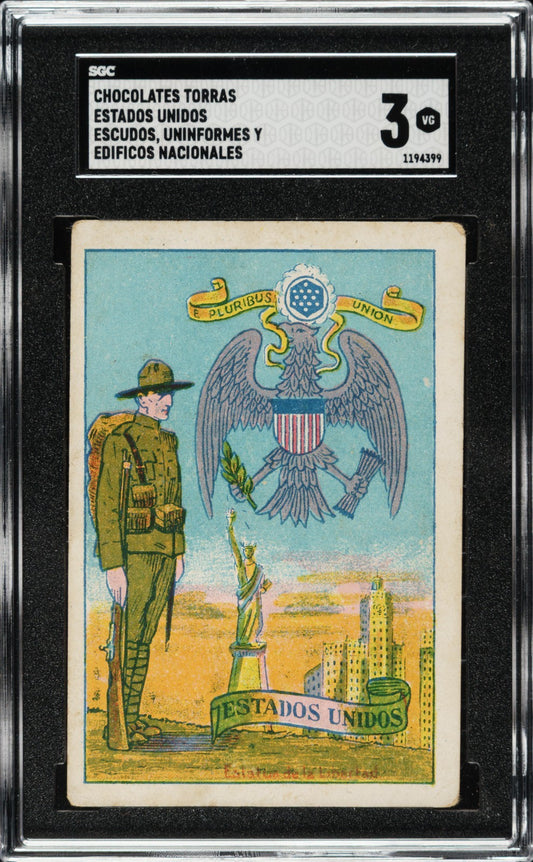 1920 Chocolates Torras Estados Unidos UNITED STATES (SGC 3 VG) Statue of Liberty0