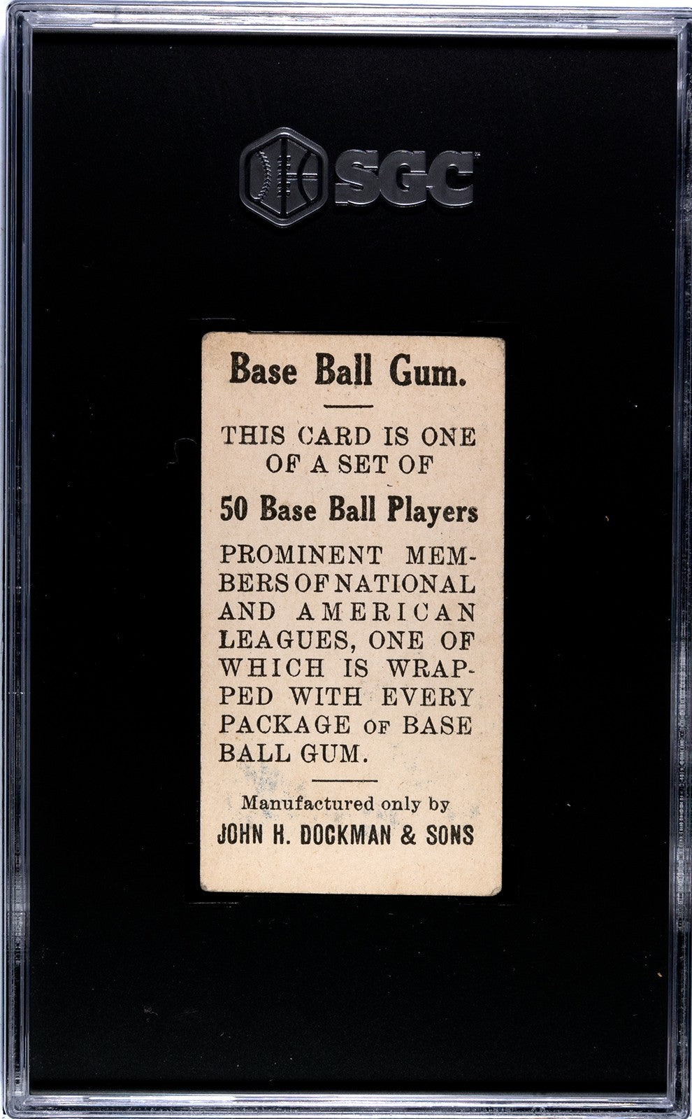 1909 E92 Dockman & Sons Hal Chase (SGC 4 VG/EX) New York1