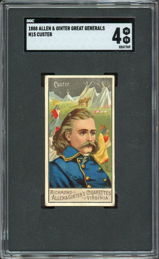 1888 N15 Allen & Ginter Great Generals George Armstrong Custer (SGC 4 VG/EX)