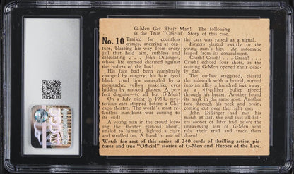 1936 G-Men & Heroes of the Law Gum #10 John Dillinger (CGC 5 EX)1