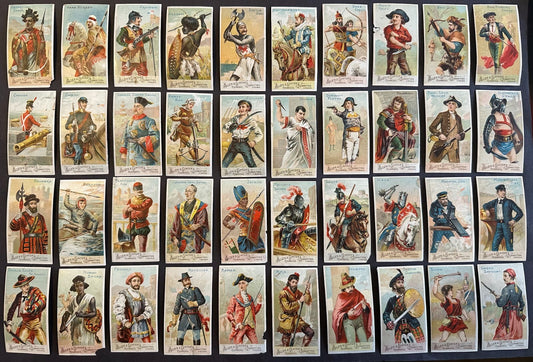 Near SET N3 Allen & Ginter Arms of Nations 47 out of 50 cards (Blank Backs)0