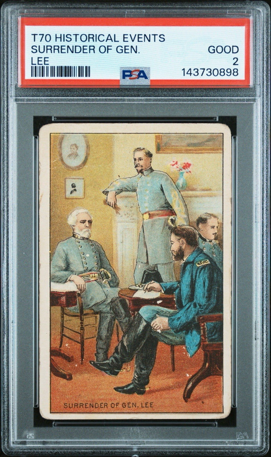 1911 Hoffman House T70 Historical Events (PSA 2 GD) Surrender of General Lee0