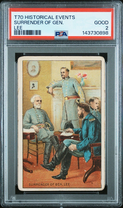 1911 Hoffman House T70 Historical Events (PSA 2 GD) Surrender of General Lee0