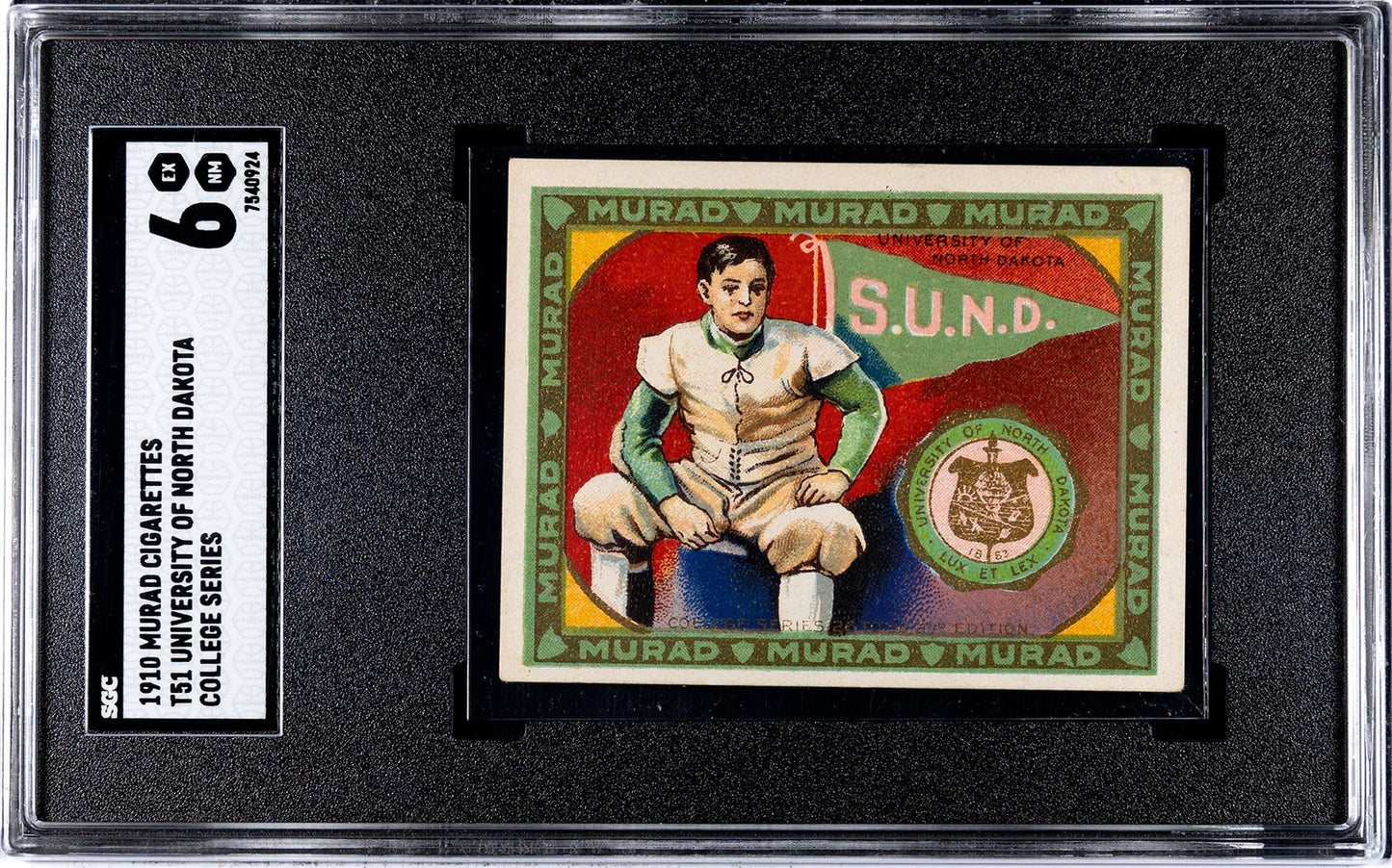 T51 MURAD COLLEGE SERIES University of North Dakota (SGC 6 EX/NM) Football0