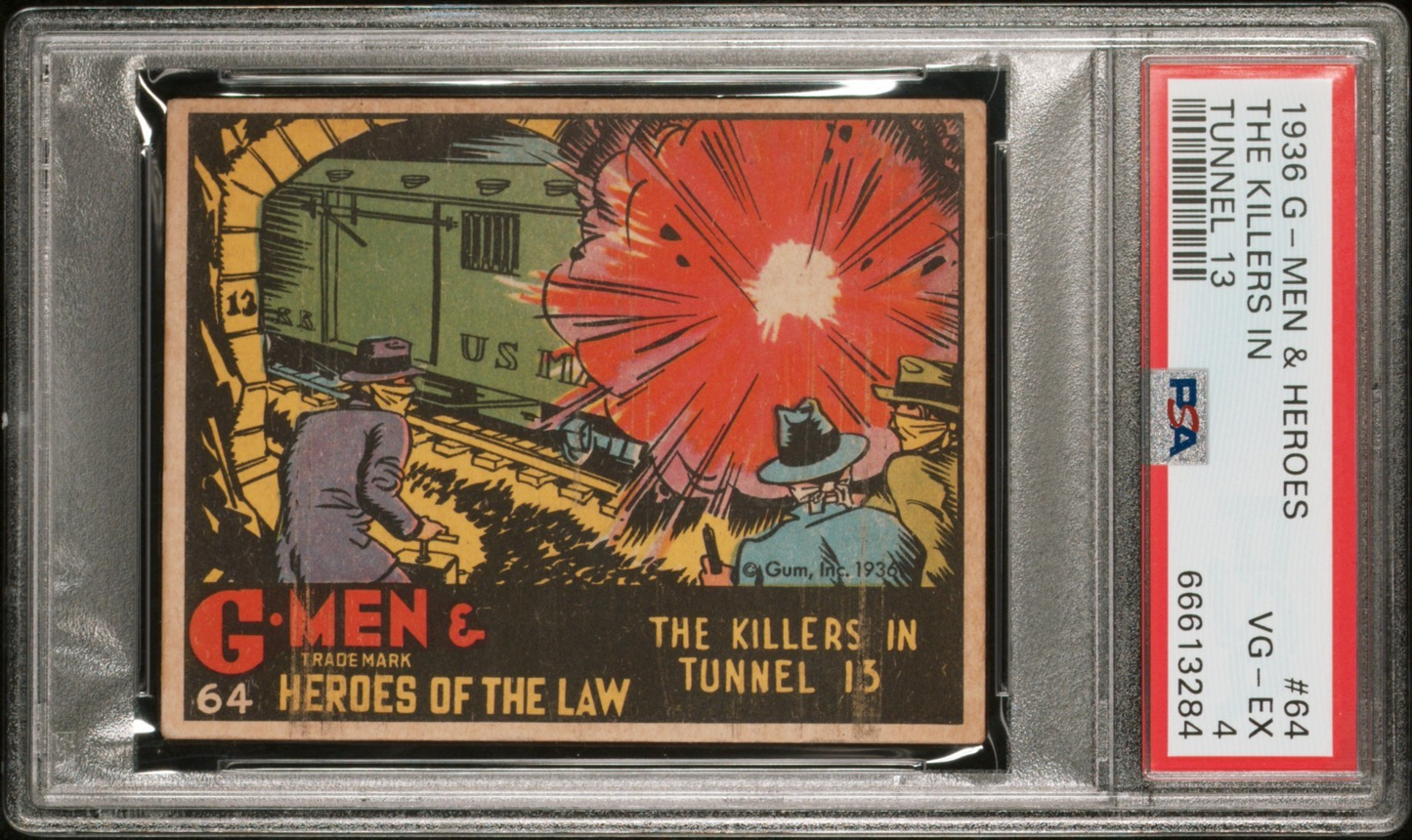 1936 G-Men & Heroes #64 The Killers In Tunnel 13 (PSA 4 VGEX) Rare Number0