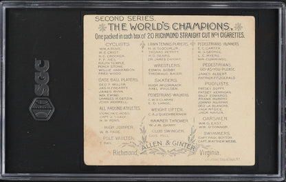 1889 N43 Allen & Ginter World Champions (SCG 2.5 G+) Boxer PATSEY KERRIGAN1