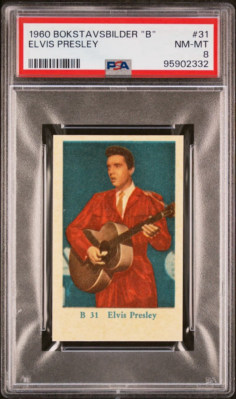 1960 Bokstavsbilder "B" Elvis Presley Card #31 (PSA 8 NM MT+) Pop 10