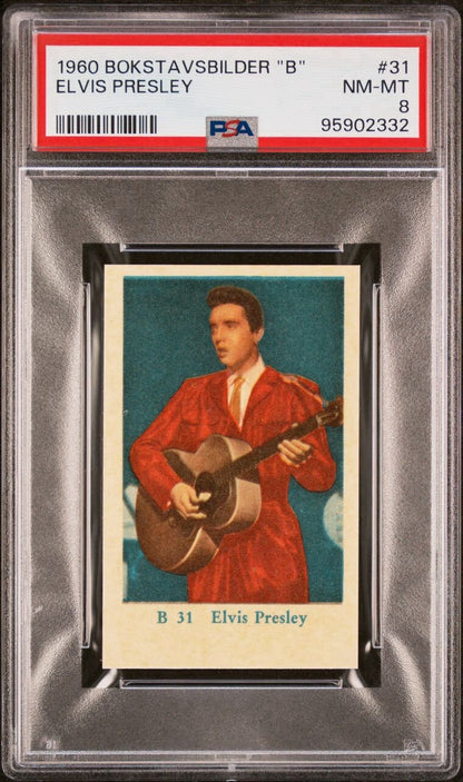 1960 Bokstavsbilder "B" Elvis Presley Card #31 (PSA 8 NM MT+) Pop 10