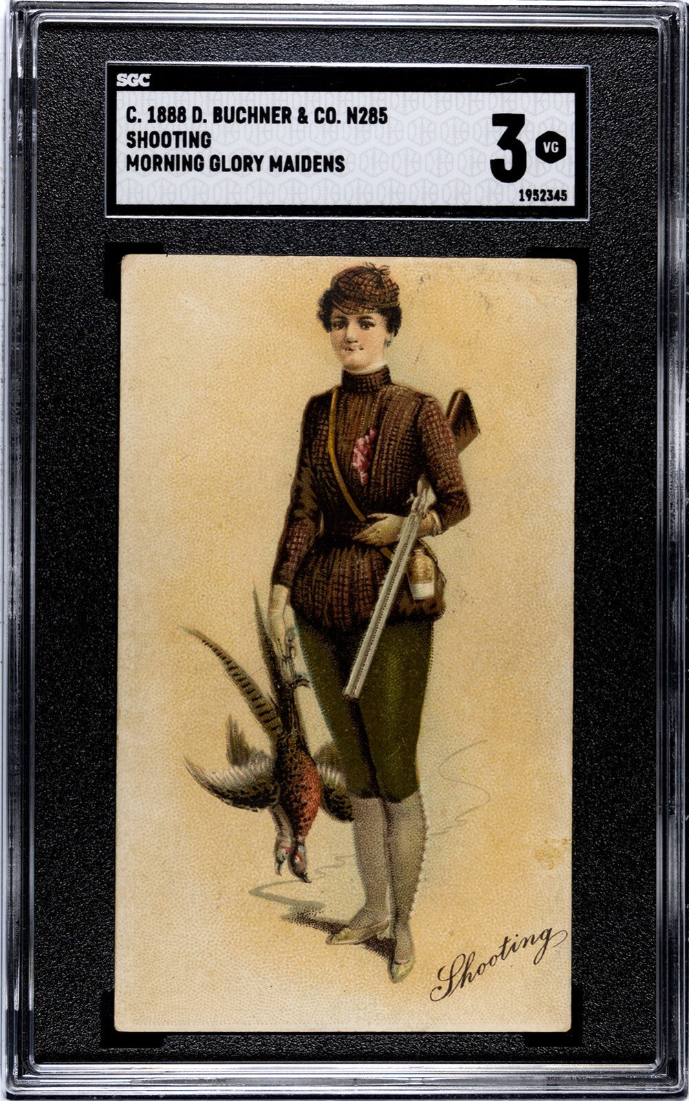 1888 N285 D. Buchner & Co. Morning Glory Maidens "SHOOTING" (SGC 3 VG) RARE0