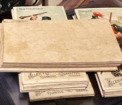 Near SET N3 Allen & Ginter Arms of Nations 47 out of 50 cards (Blank Backs)14