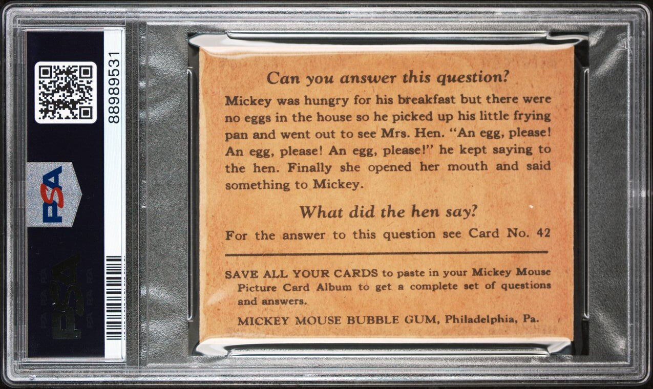 1935 R89 Mickey Mouse Gum Card #41 I'll Give You A...  (PSA 2.5 Good+) Type II1