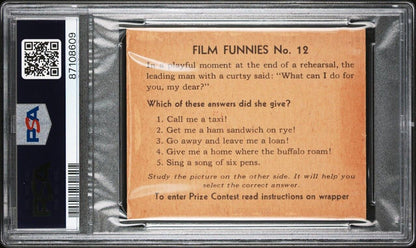 R48-1 Gum Inc. 1935 "Film Funnies" #12 (PSA 5 EX) Greta Garbo