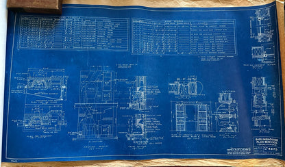 1955 Garlinghouse Service Plans #6375 6 Pgs. Blueprints Modern MidCentury Home8