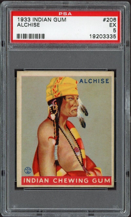 1933 Goudey Indian Gum (Series of 48) #206 Alchise (PSA 5 EX) High Number0