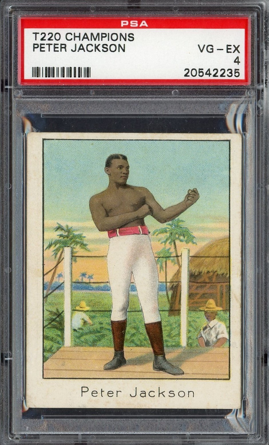 1910 Mecca Cigarettes T220 Peter Jackson (PSA 4 VG/EX) Boxing Hall of Fame0