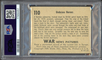 1939 WAR NEWS PICTURES #110 "Undersea Horrors" PSA 6 EX/MT Dirty Dozen VERY RARE1
