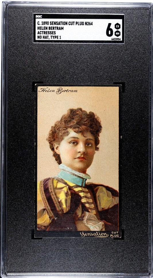 1890 N264 Lorillard Sensation Tobacco Actresses HELEN BERTRAM (SGC 6 EXMT)0