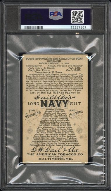 N99 Duke Long Cut BATTLE SCENES (PSA 4 VGEX) Foote Supporting Assault on Fort1