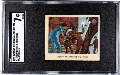 1949 Bowman "America Salutes The FBI" #3 Disguised as Osage Indian (SGC 7 NM)0