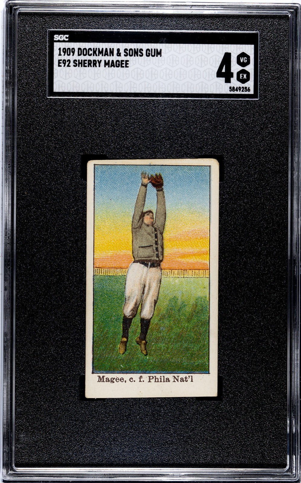 1909 E92 Dockman & Sons Sherry Magee (SGC 4 VG/EX) Phila. Nat'l0