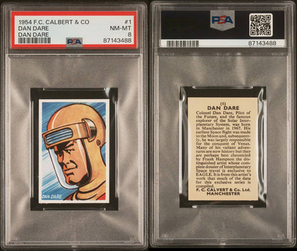 1954 Calvert & Co. "Dan Dare Series" #1 DAN DARE (PSA 8 NM/MT)2