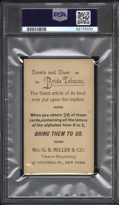 1888 G.B. Miller N477 Alphabet Cards (PSA 3 VG) C-Courtesy w/ Policeman1