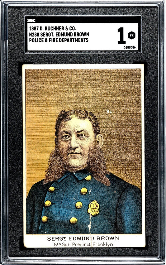 1888 Buchner N288 Police Inspectors & Captains & Fire Chiefs (SGC 1) E. Brown