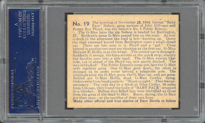 1933 N. Chicle DARE DEVILS #19 (PSA 6 EX/MT) G-Men Die Getting "Baby Face"1