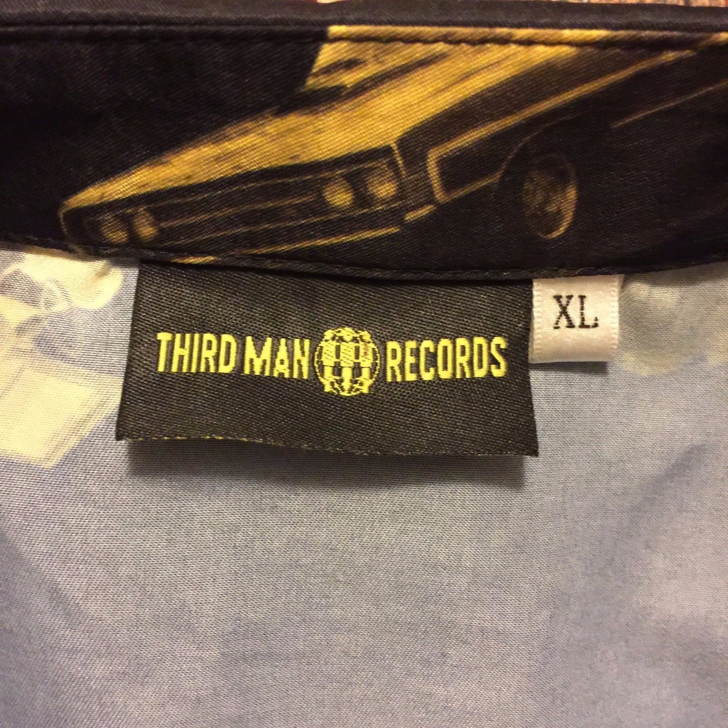 RARE Third Man Records JACK WHITE XL SHIRT w/ CARS The White Stripes DETROIT 1
