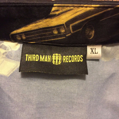 RARE Third Man Records JACK WHITE XL SHIRT w/ CARS The White Stripes DETROIT 1