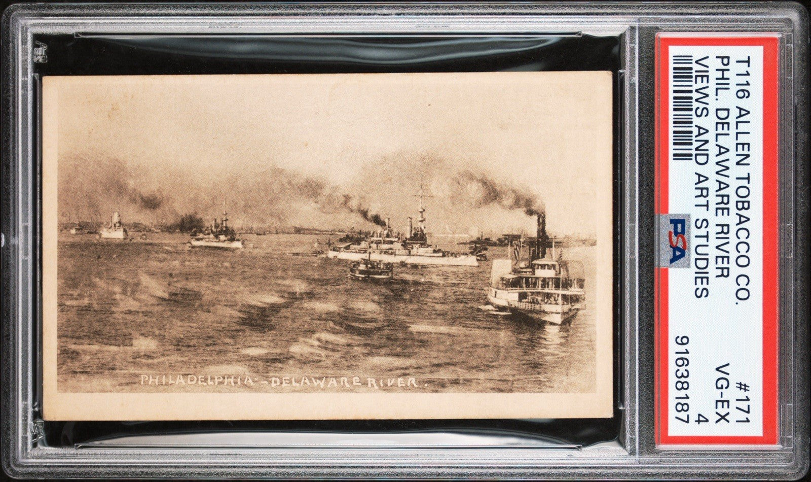 1903 T116 Allen Tobacco Telonette #171 Phil. Delaware River (PSA 4 VG/EX) SHIPS0