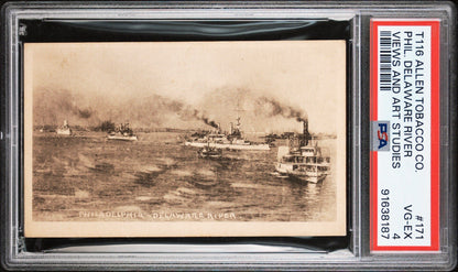 1903 T116 Allen Tobacco Telonette #171 Phil. Delaware River (PSA 4 VG/EX) SHIPS0