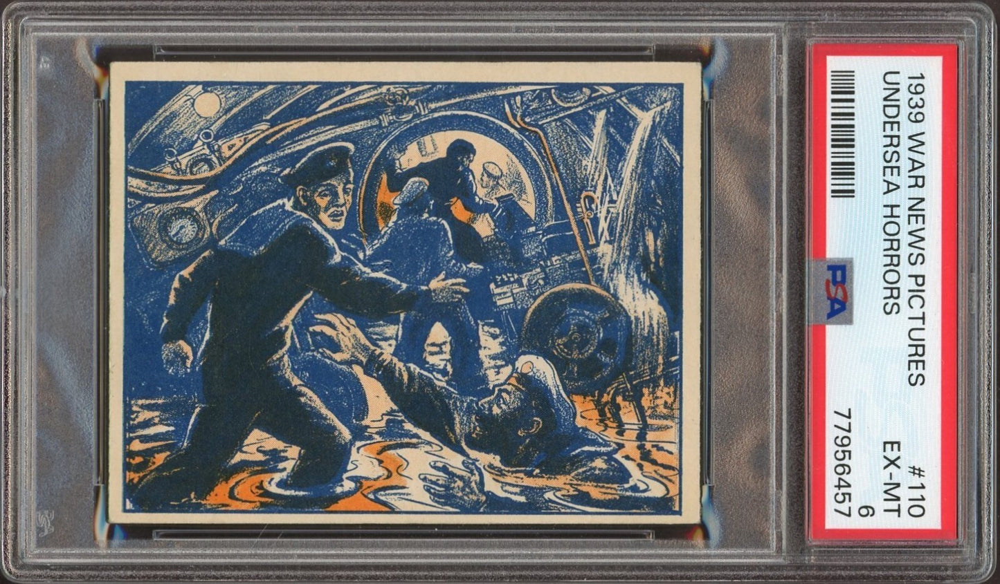 1939 WAR NEWS PICTURES #110 "Undersea Horrors" PSA 6 EX/MT Dirty Dozen VERY RARE0