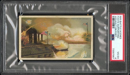 N99 Duke Long Cut BATTLE SCENES (PSA 4 VGEX) Foote Supporting Assault on Fort0