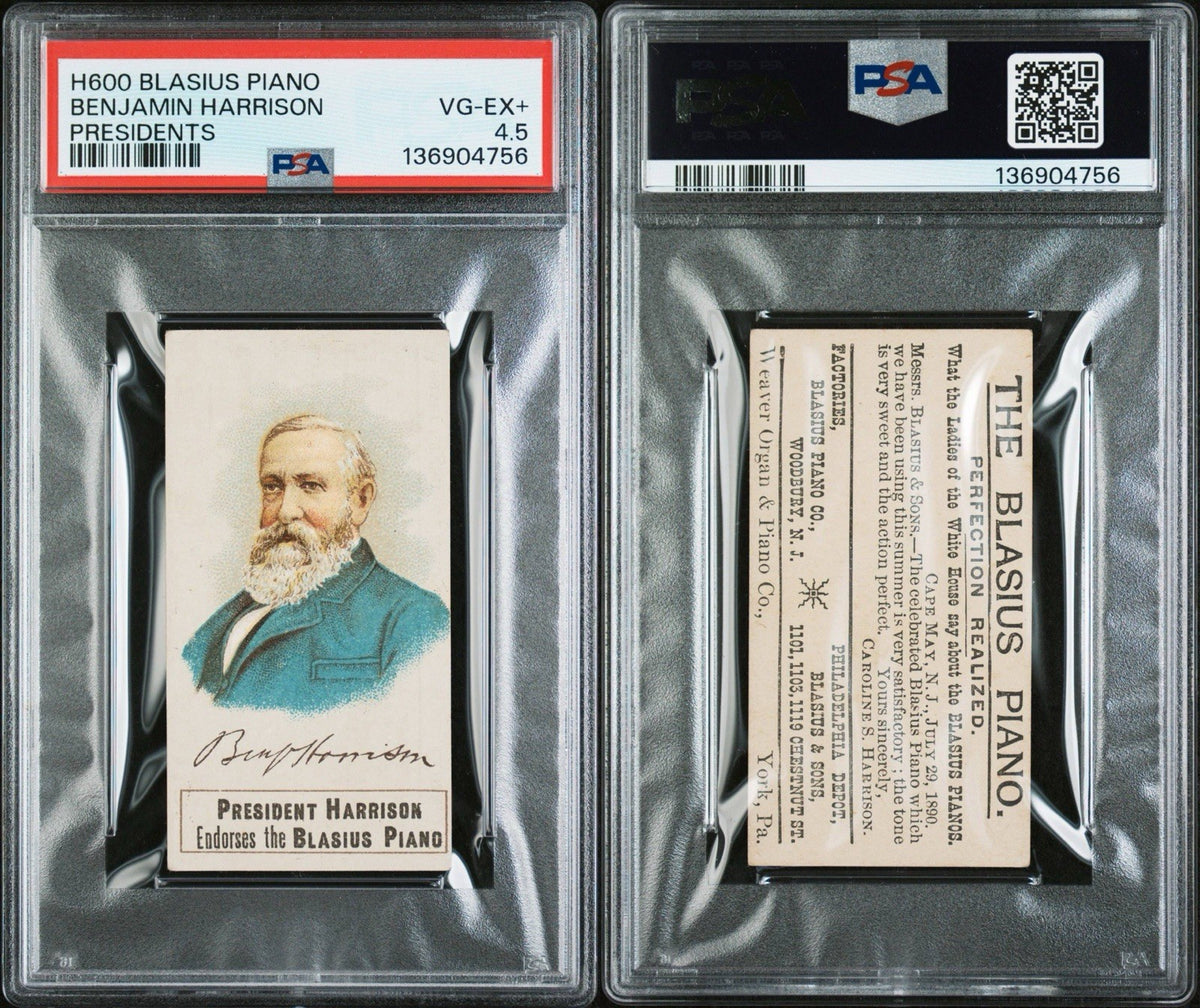 1890 H600 Presidents Blasius Pianos (PSA 4.5 VG/EX+) Benjamin Harrison2