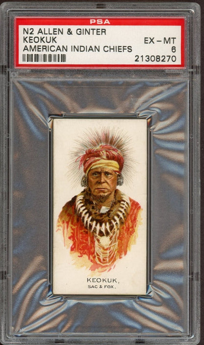 1888 N2 Allen & Ginter American Indian Chiefs (PSA 6 EX/MT) Keokuk0