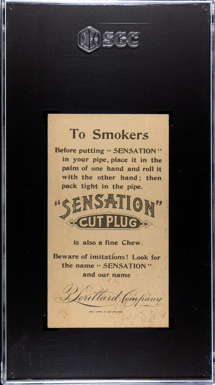 1890 N264 Lorillard Sensation Tobacco Actresses HELEN BERTRAM (SGC 6 EXMT)1