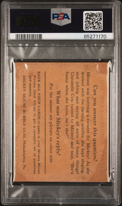 1935 R89 Mickey Mouse Gum Card #5 Looks Funny When... (PSA 2 Good) Type I