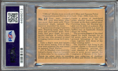 1936 G-Men & Heroes of the Law #57 Mining For Murder (PSA 5 EX) KEY Rare Number1