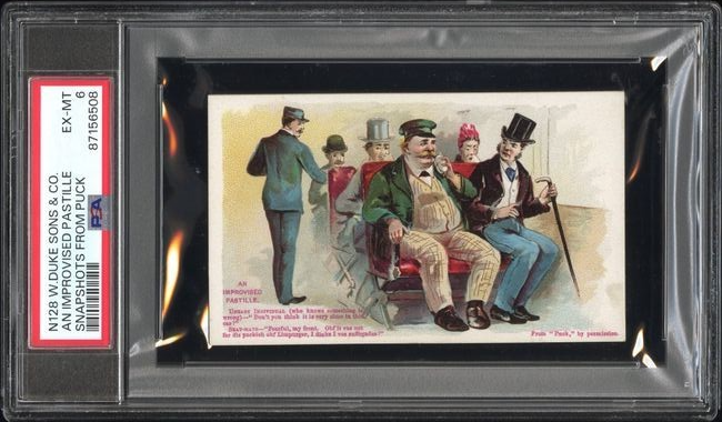 N128 Snapshots From Puck Duke Sons & Co. "An Improvised Pastille" (PSA 6 EX/MT)0