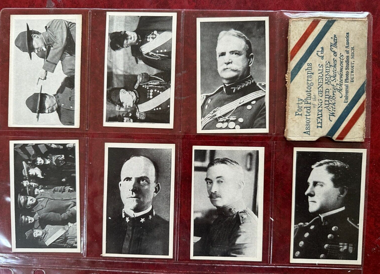 W641 LEADING GENERALS of the ALLIED ARMIES Complete Set (40) w/ Pershing1